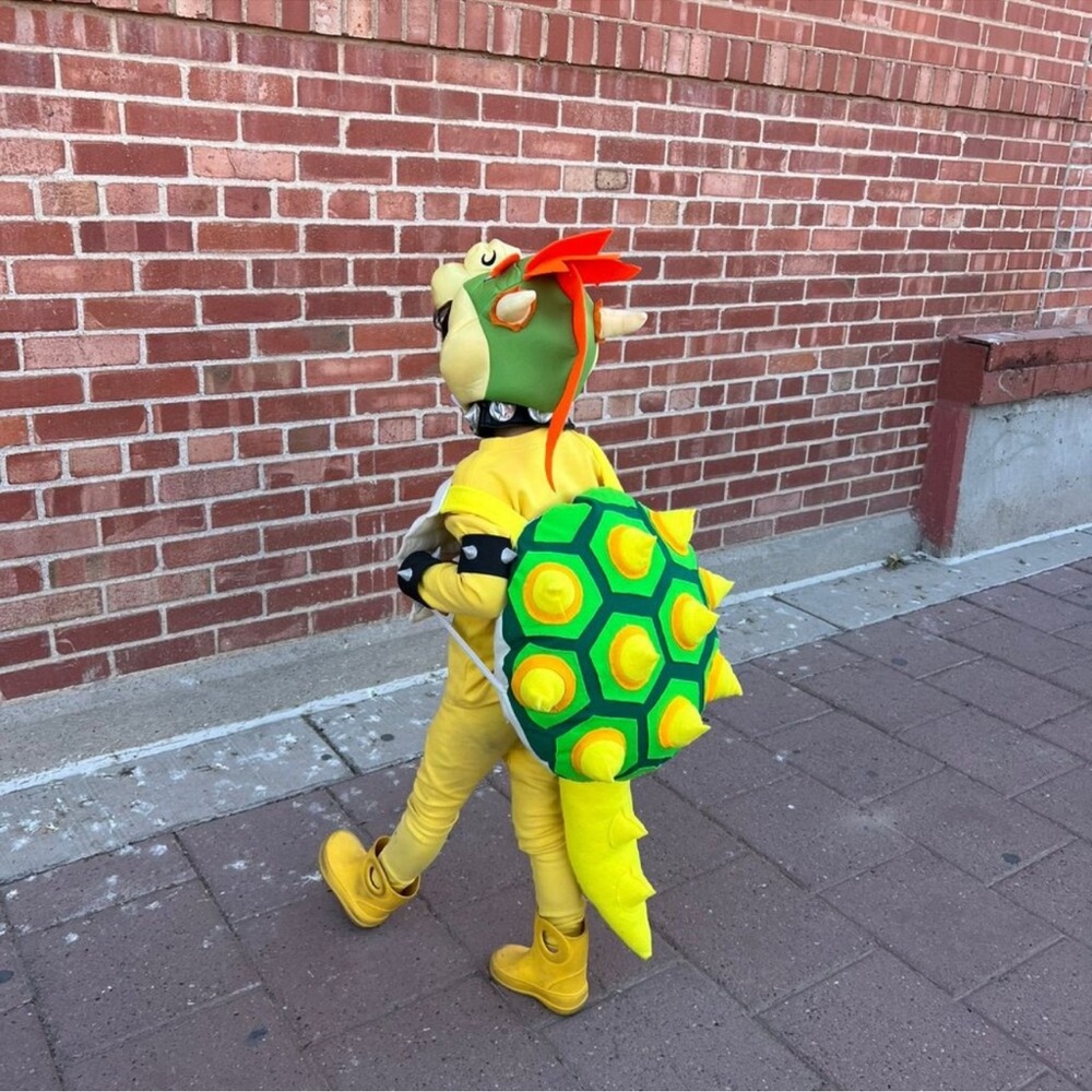 Kids Yellow and Green Dinosaur Costume